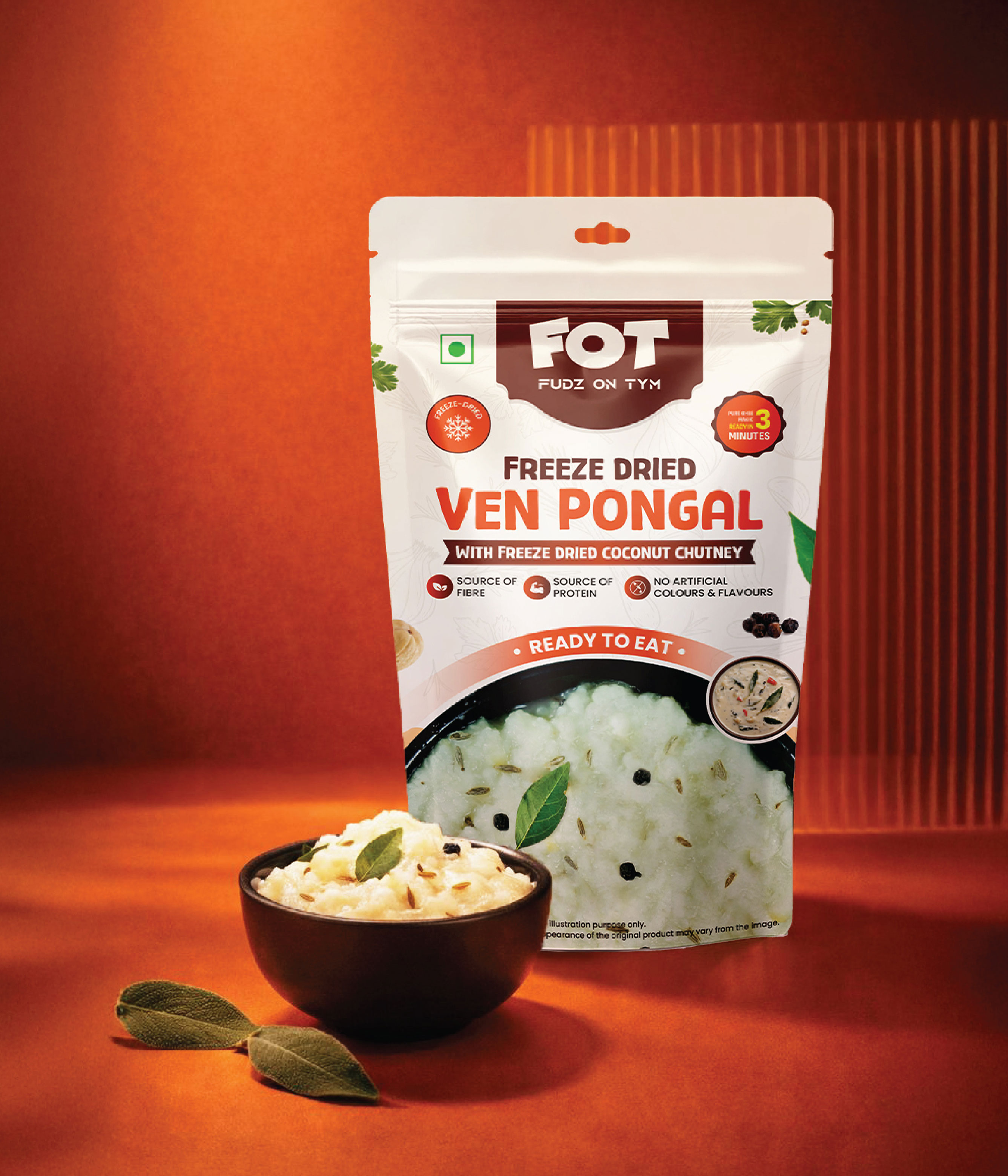 Freeze Dried Millet Ven Pongal