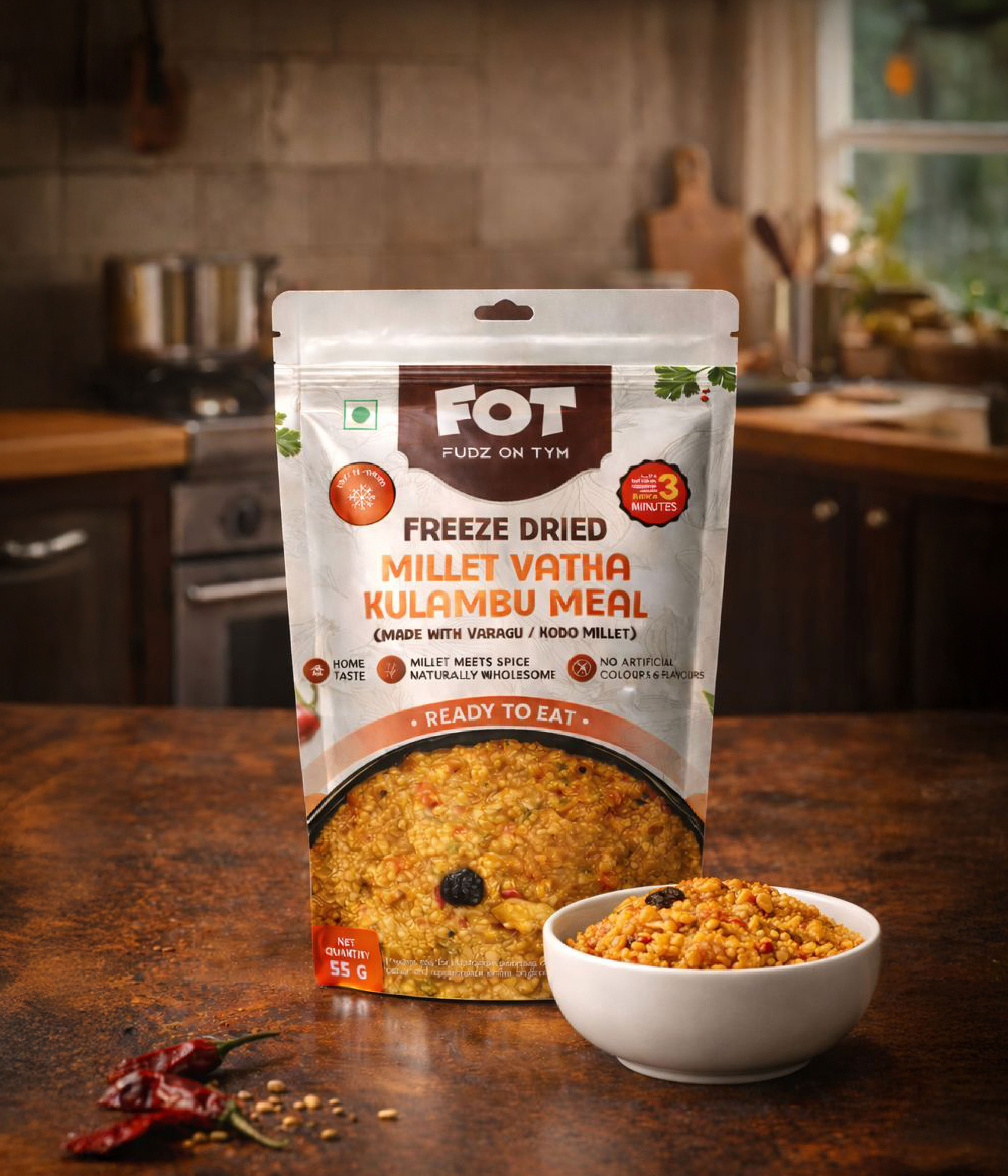 Millet Vatha Kulambu Meal