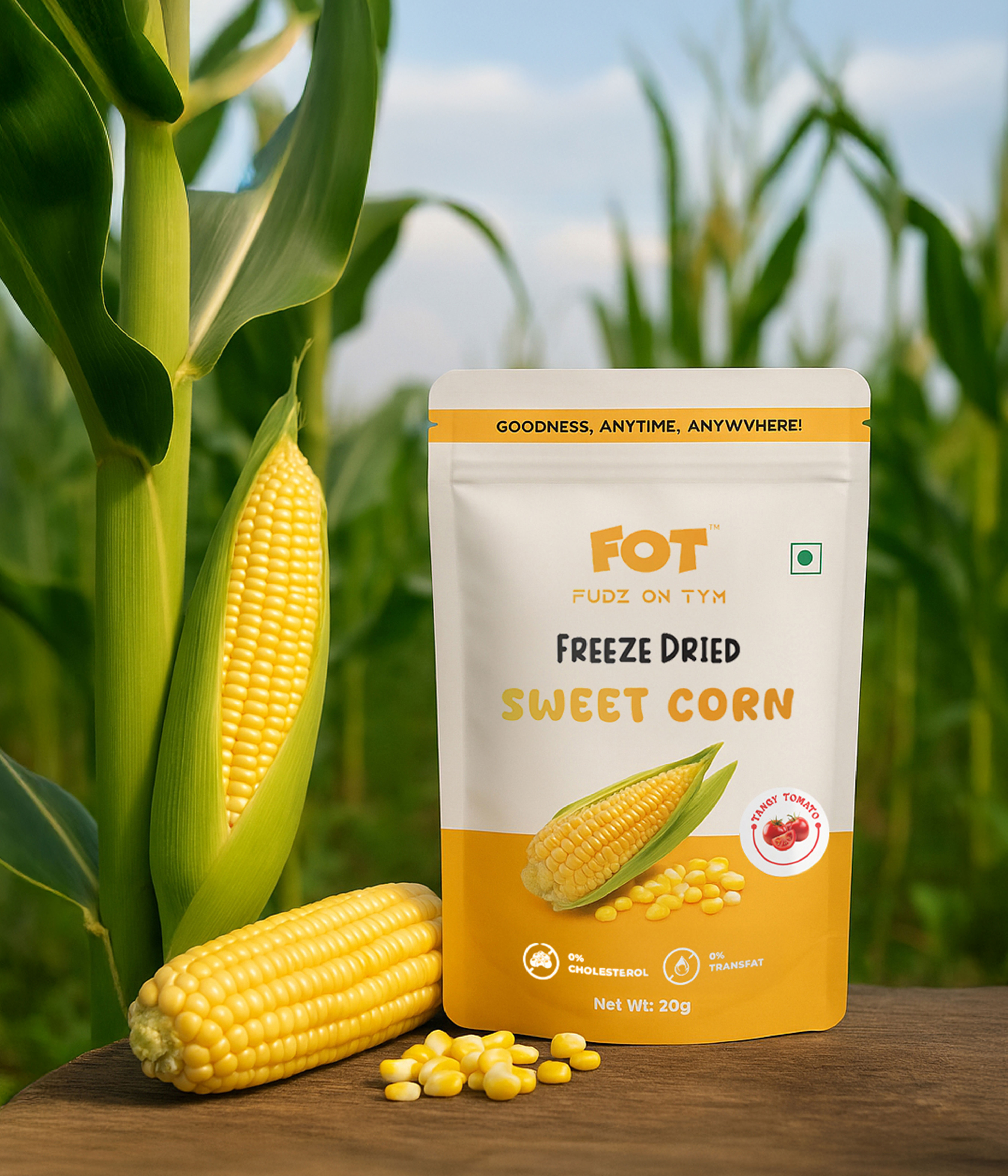 Freeze Dried Sweetcorn (Tangy Tomato)
